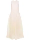 Viktor & Rolf Gradient Tulle Maxi Dress In Neutrals
