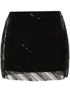 Viktor & Rolf Tulle-overlay Mini Skirt In Black