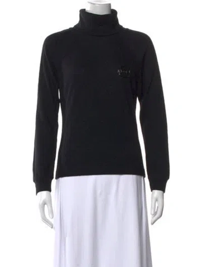 Pre-owned Viktor & Rolf Turtleneck Sweater In Black
