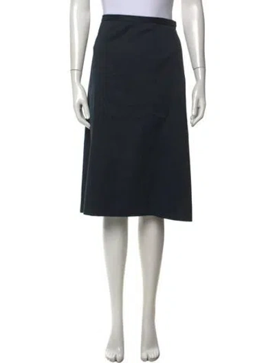 Pre-owned Viktor & Rolf Vintage Midi Length Skirt In Blue