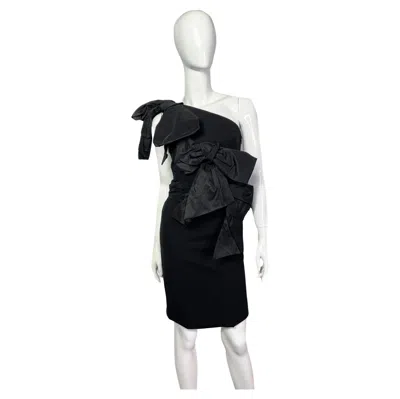 Pre-owned Viktor & Rolf Vintage One Shoulder Viktor&rolf Dress, 1990s In Black