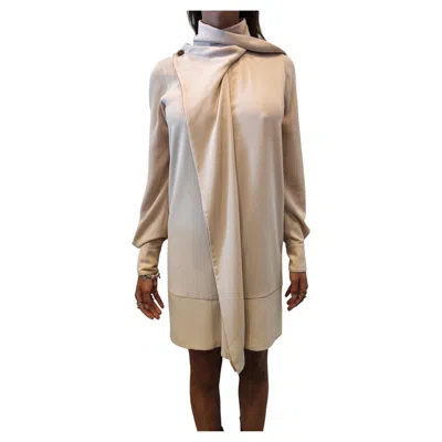 Pre-owned Viktor & Rolf Vintage Women's Beige Pink Dress Size 42 M, Excellent
