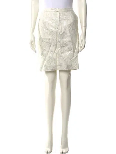 Pre-owned Viktor & Rolf Virgin Wool Knee-length Skirt In Neutral