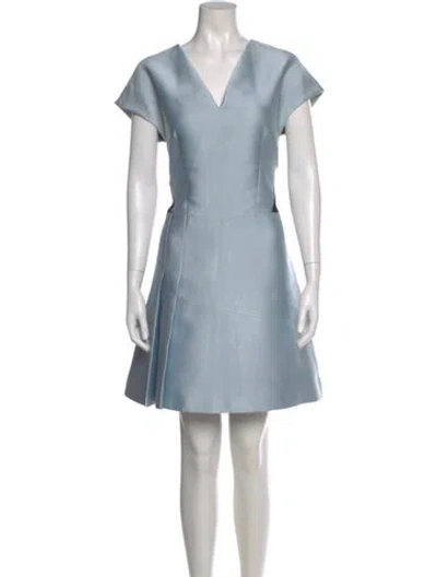 Pre-owned Viktor & Rolf V-neck Knee-length Dress In Blue
