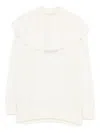 Viktor & Rolf Volant Ruffled-neck Sweater In White