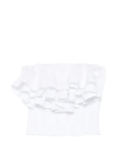 Viktor & Rolf Volant Top In White