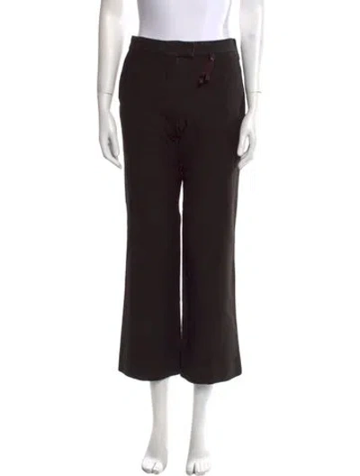 Pre-owned Viktor & Rolf Wide Leg Pants In Black