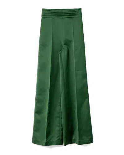 VIKTOR & ROLF WIDE-LEG SATIN FINISH PANTS