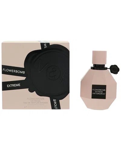 Viktor & Rolf Viktor&rolf Women's 1.7oz Flowerbomb Extreme Eau De Parfum Intense Spray In Transparent