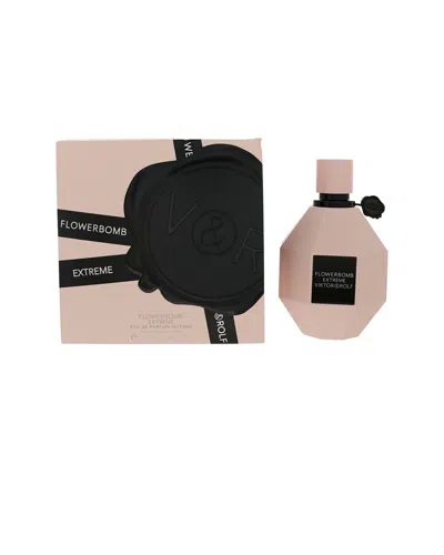 Viktor & Rolf Viktor&rolf Women's 3.4oz Flower Bomb Extreme Eau De Parfum In Transparent