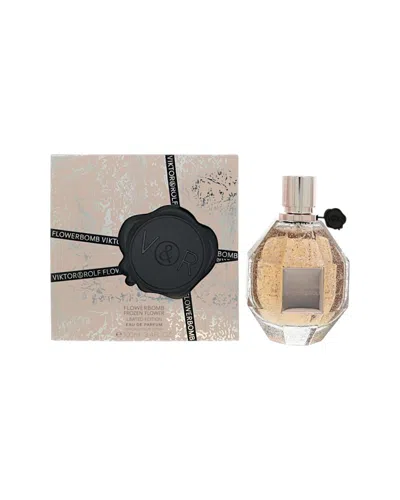 Viktor & Rolf Viktor&rolf Women's 3.4oz Flower Bomb Frozen Flower Edp In Transparent