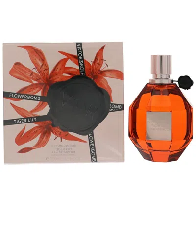 Viktor & Rolf Viktor&rolf Women's 3.4oz Flower Bomb Tiger Lily Edp In Transparent