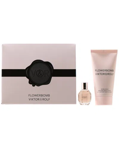 Viktor & Rolf Viktor&rolf Women's Flowerbomb 2pc Set In Transparent