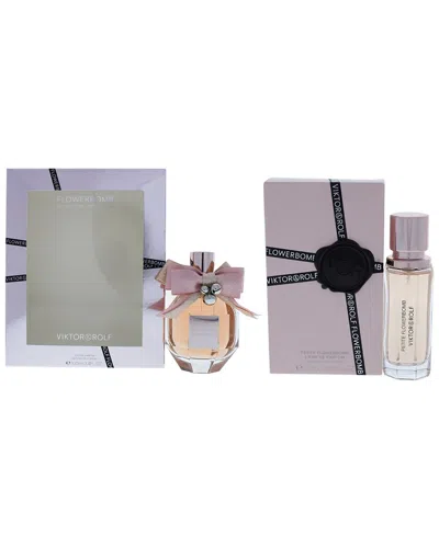 Viktor & Rolf Viktor&rolf Women's Flowerbomb 2pc Set In Transparent