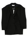 Viktor & Rolf Wool Double-breasted Blazer In Black