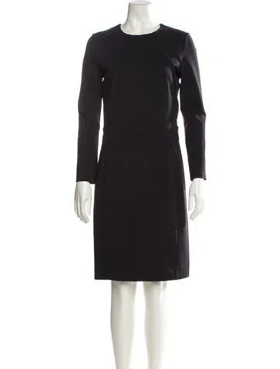 Pre-owned Viktor & Rolf Wool Knee-length Dress In Black