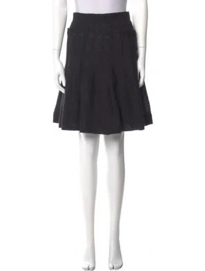 Pre-owned Viktor & Rolf Wool Knee-length Skirt In Black