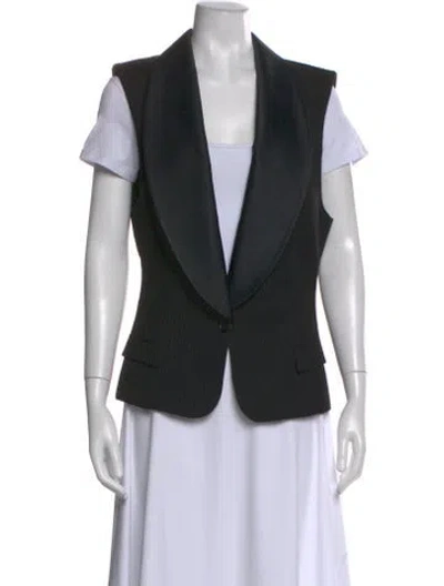 Pre-owned Viktor & Rolf Wool Sleeveless Top In Black