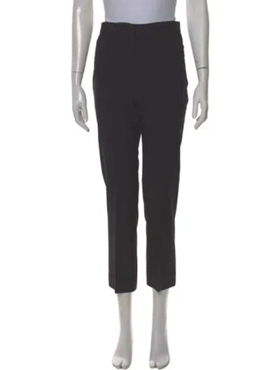 Pre-owned Viktor & Rolf Wool Straight Leg Pants In Gray