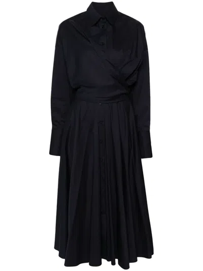 Viktor & Rolf Wrap-design Maxi Short Dress In 蓝色