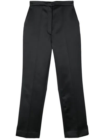 Viktor & Rolf Satin Trousers In 黑色