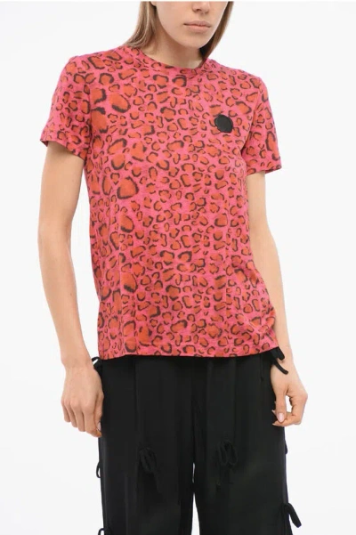 Viktor & Rolf Animalier-printed T-shirt In Red
