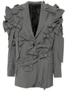Viktor & Rolf Bow Bouquet Blazer In Grau