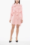Viktor & Rolf Chemisier Striped Dress With Maxi Bows In Pink