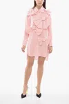 Viktor & Rolf Chemisier Striped Dress With Maxi Bows In Pink