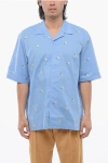 Viktor & Rolf Cotton Blend Bowling Shirt With Sequined Embroideries