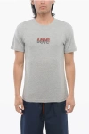 Viktor & Rolf Crew Neck Love T-shirt With Embroidery In Gray