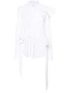 Viktor & Rolf Drape Bow Shirt In White