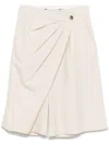 Viktor & Rolf Draped Shorts In Neutrals