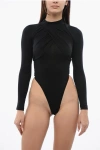 Viktor & Rolf Draped Turtleneck Bodysuit