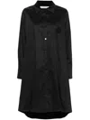 Viktor & Rolf Embroidered-patch Shirt Dress In Black