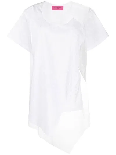 Viktor & Rolf Floating Time Mesh-panel T-shirt In White