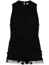 Viktor & Rolf Floral-embroidery Blouse In Black