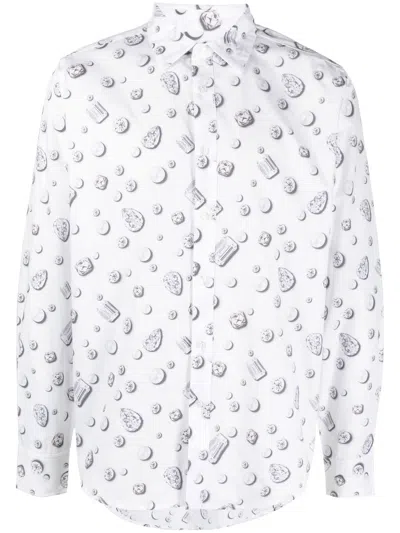 Viktor & Rolf Hemd Mit Grafischem Print In White