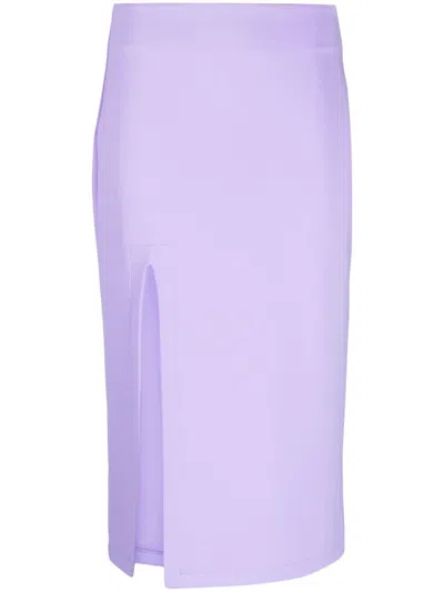 Viktor & Rolf High-waisted Midi Skirt In Purple