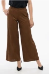 Viktor & Rolf High-waisted Wide-fit Ribbed Pants