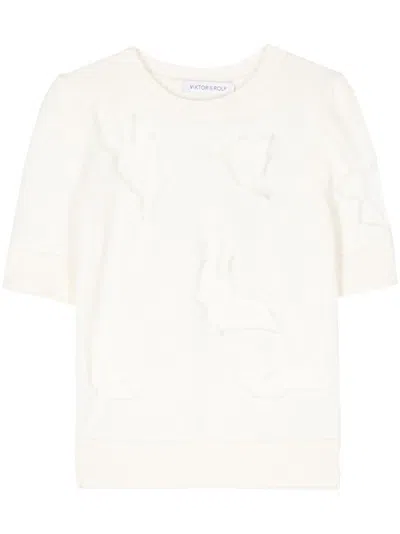 Viktor & Rolf Knitted Top In White