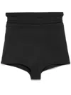 Viktor & Rolf Layered-effect Mini Shorts In Black