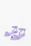 Viktor & Rolf Melissa Rubber Blossom Sandals With Ankle Strap