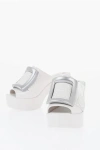Viktor & Rolf Melissa Rubber Buckle Up Mules With Maxi Buckle 10cm