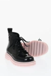 Viktor & Rolf Melissa Rubber Coturno Combat Booties With Contrasting Sole