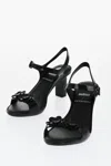 Viktor & Rolf Melissa Rubber Lady Emme Sandals With Ankle Straps 7cm In Black