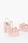 Viktor & Rolf Melissa Solid Color Rubber Party T-strap Sandals With Bows H