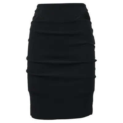 Viktor & Rolf Mini Fitted Skirt In Black Viscose