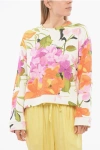 Viktor & Rolf Over Boxy Sweater With Floral Print