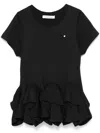 Viktor & Rolf Peplum-hem T-shirt In Black